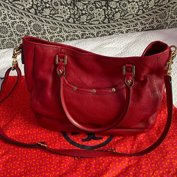 Tory Burch Red Raspberry Handbag - Picture 2 of 6